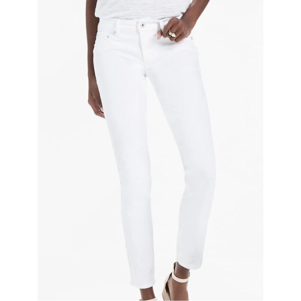 Lucky Brand Lolita Crop White Curvy Fit Jeans - Mid Rise Ankle Denim - Size 8/29